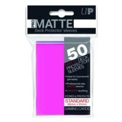 Ultra Pro - 50ct Pro-Matte Bright Pink Standard Deck Protectors